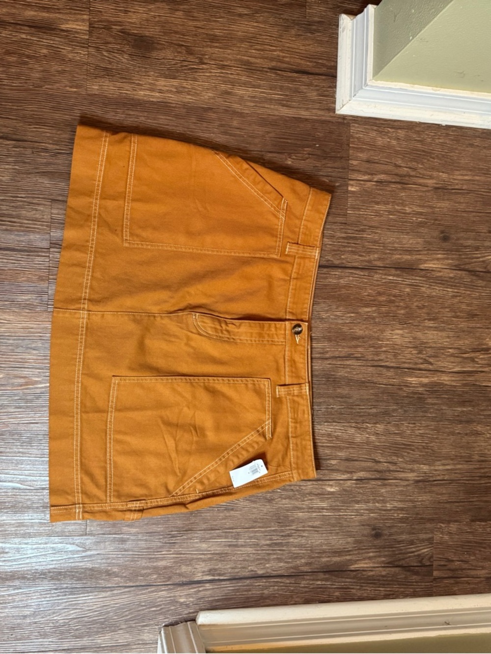 Old Navy Mustard Yellow Cotton Skirt - Size 18